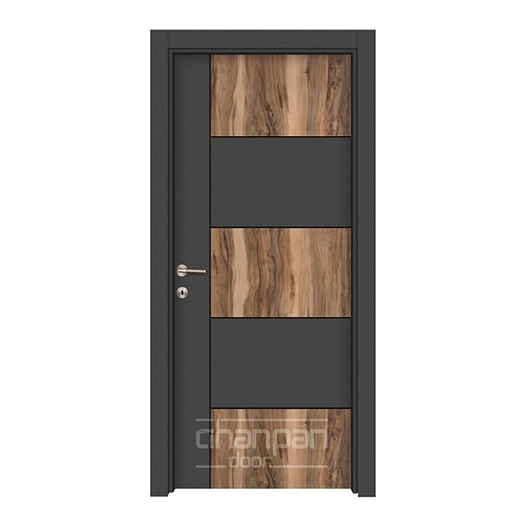 Modern melamine doors for global interior door markets.