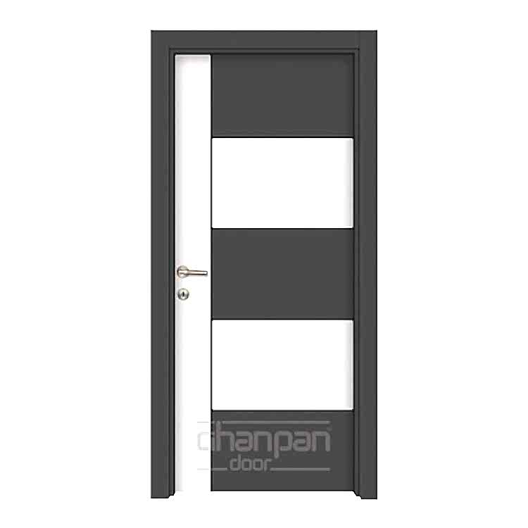 Modern melamine doors for global interior door markets.